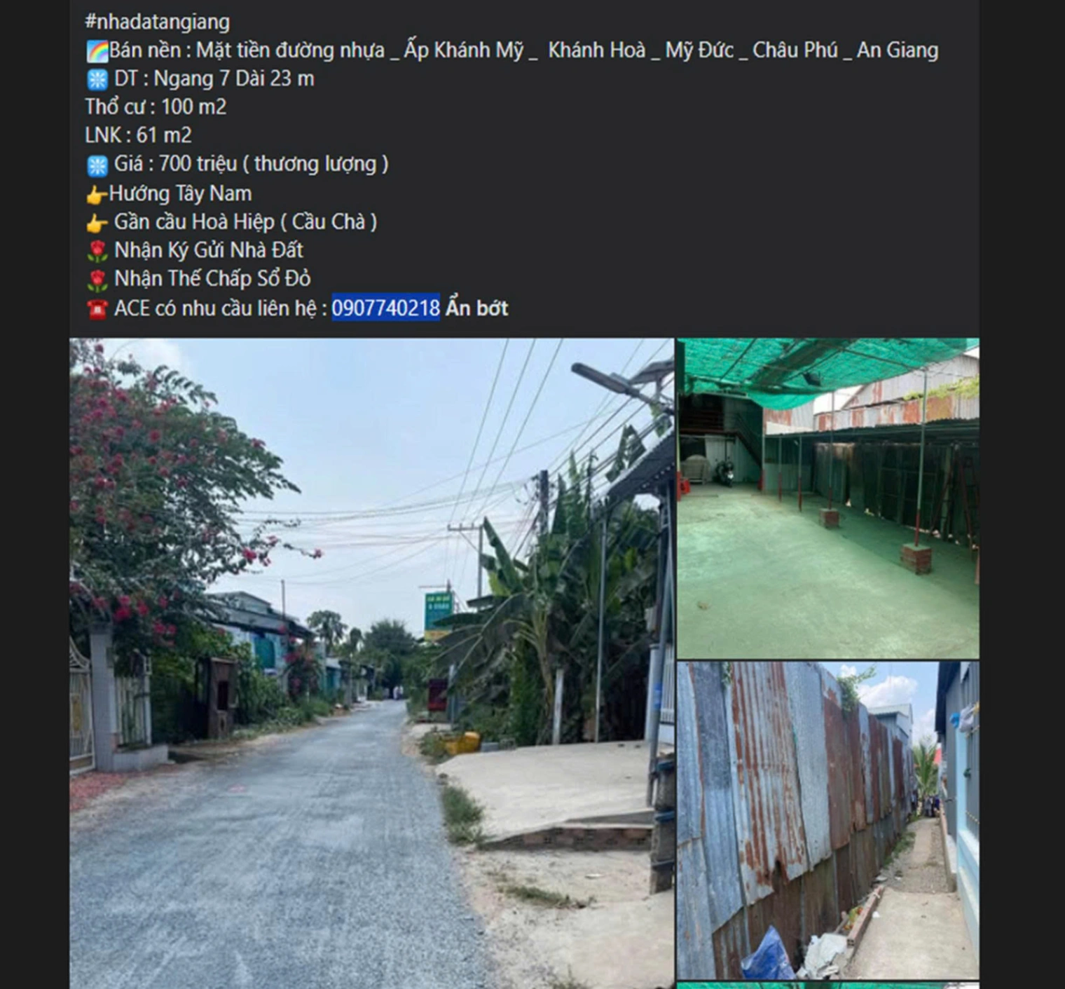 BÁN ĐẤT Ở XÃ MỸ ĐỨC